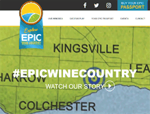 Tablet Screenshot of epicwineries.com